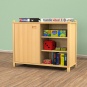Stollenschrank, 80 cm hoch, 106x40 cm (B/T), Tür links 